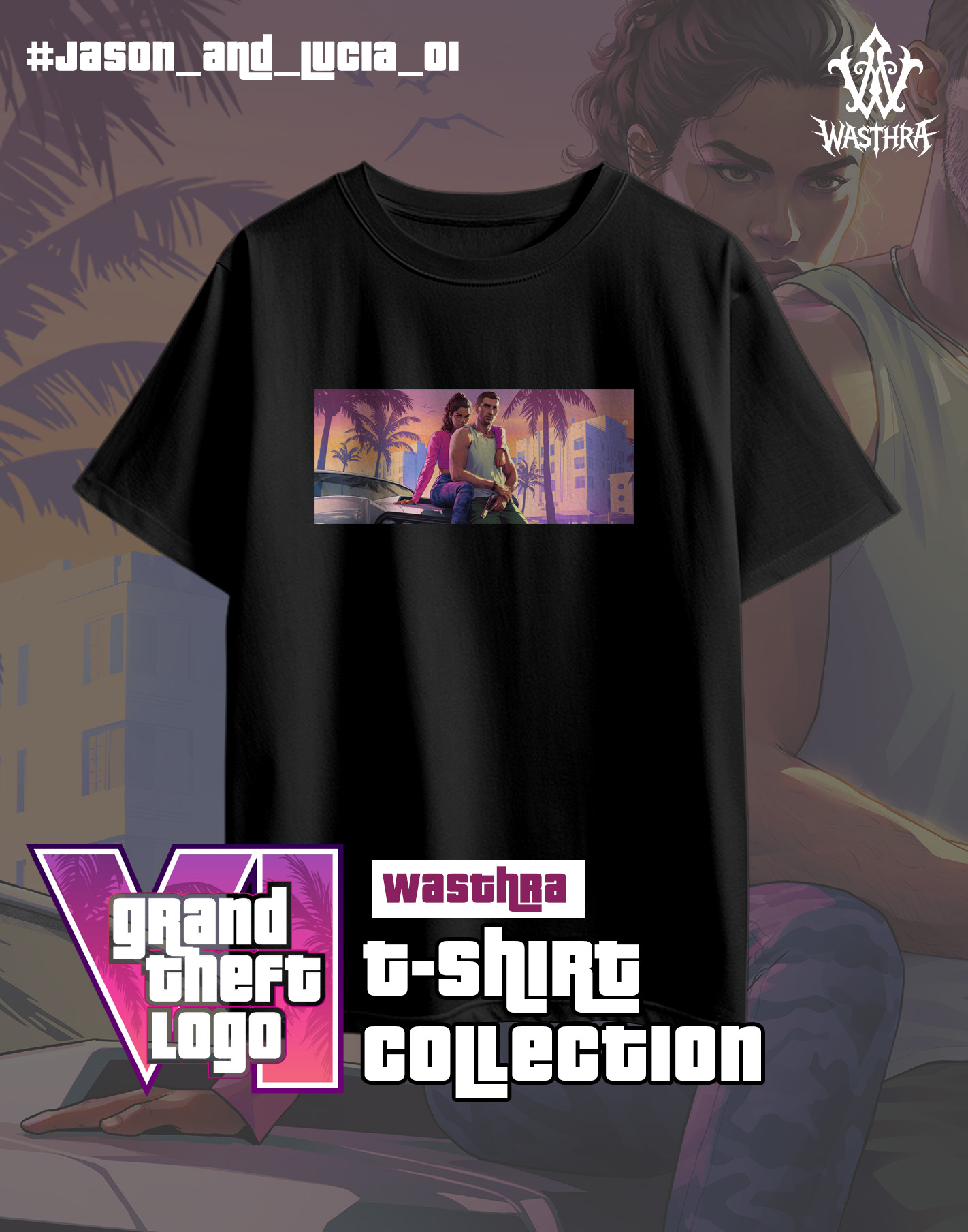 Wasthra x GTA VI Graphic Tee Collection - Image 20
