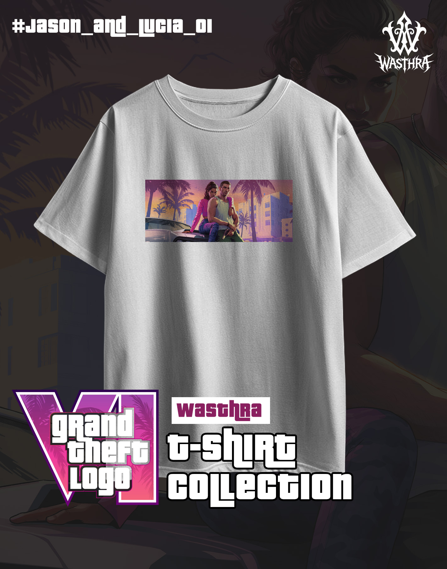 Wasthra x GTA VI Graphic Tee Collection - Image 19