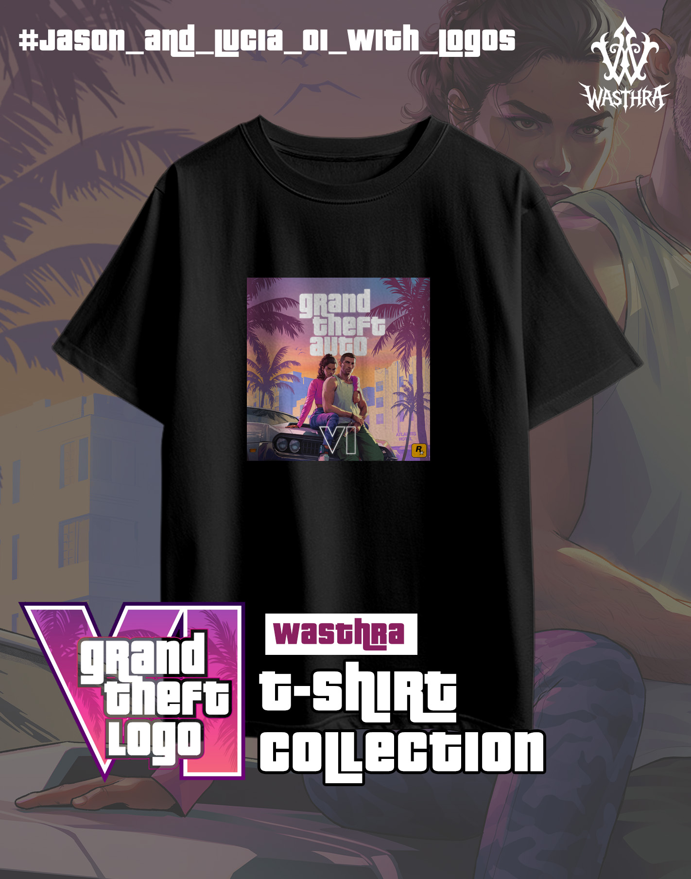 Wasthra x GTA VI Graphic Tee Collection - Image 18