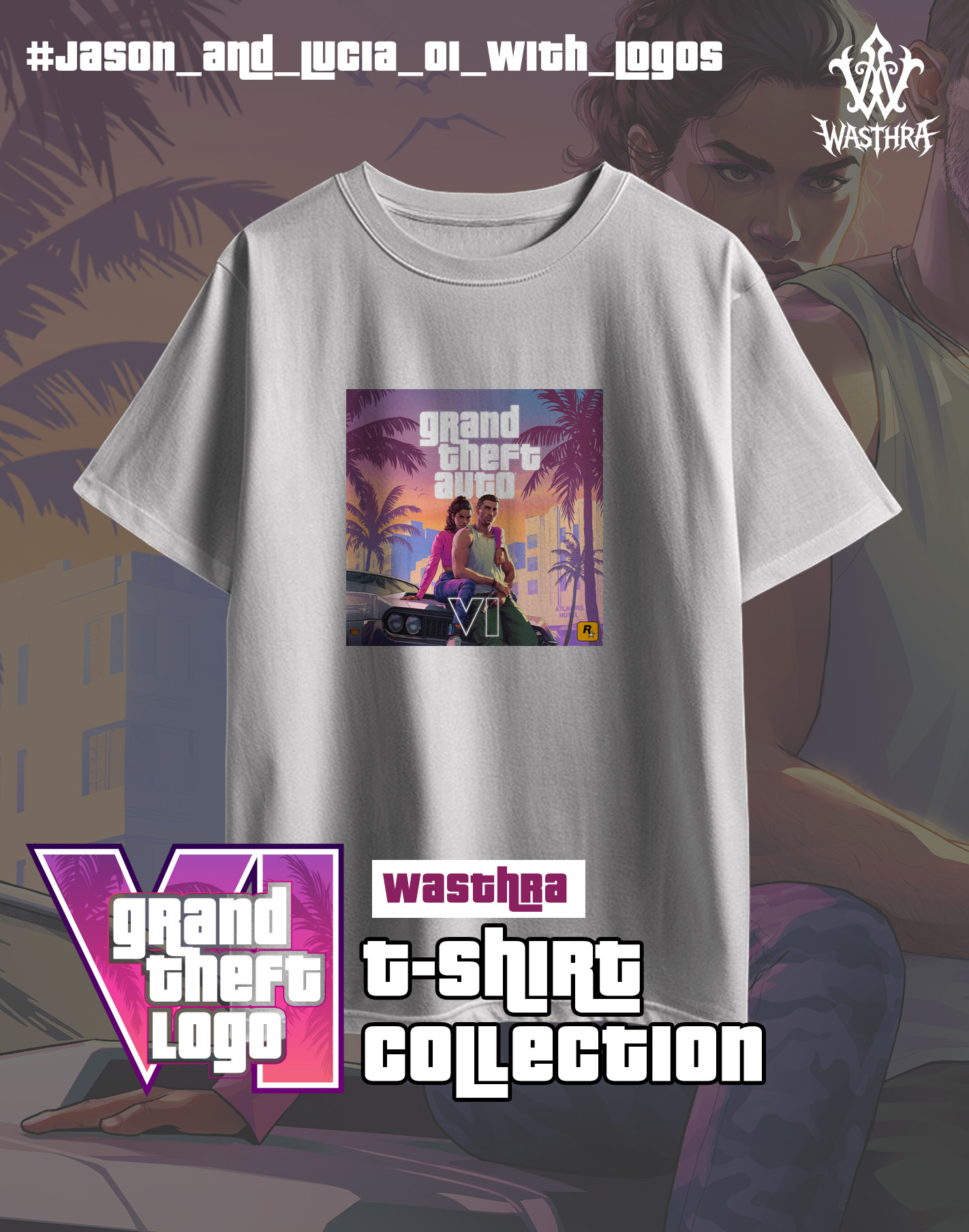 Wasthra x GTA VI Graphic Tee Collection - Image 17