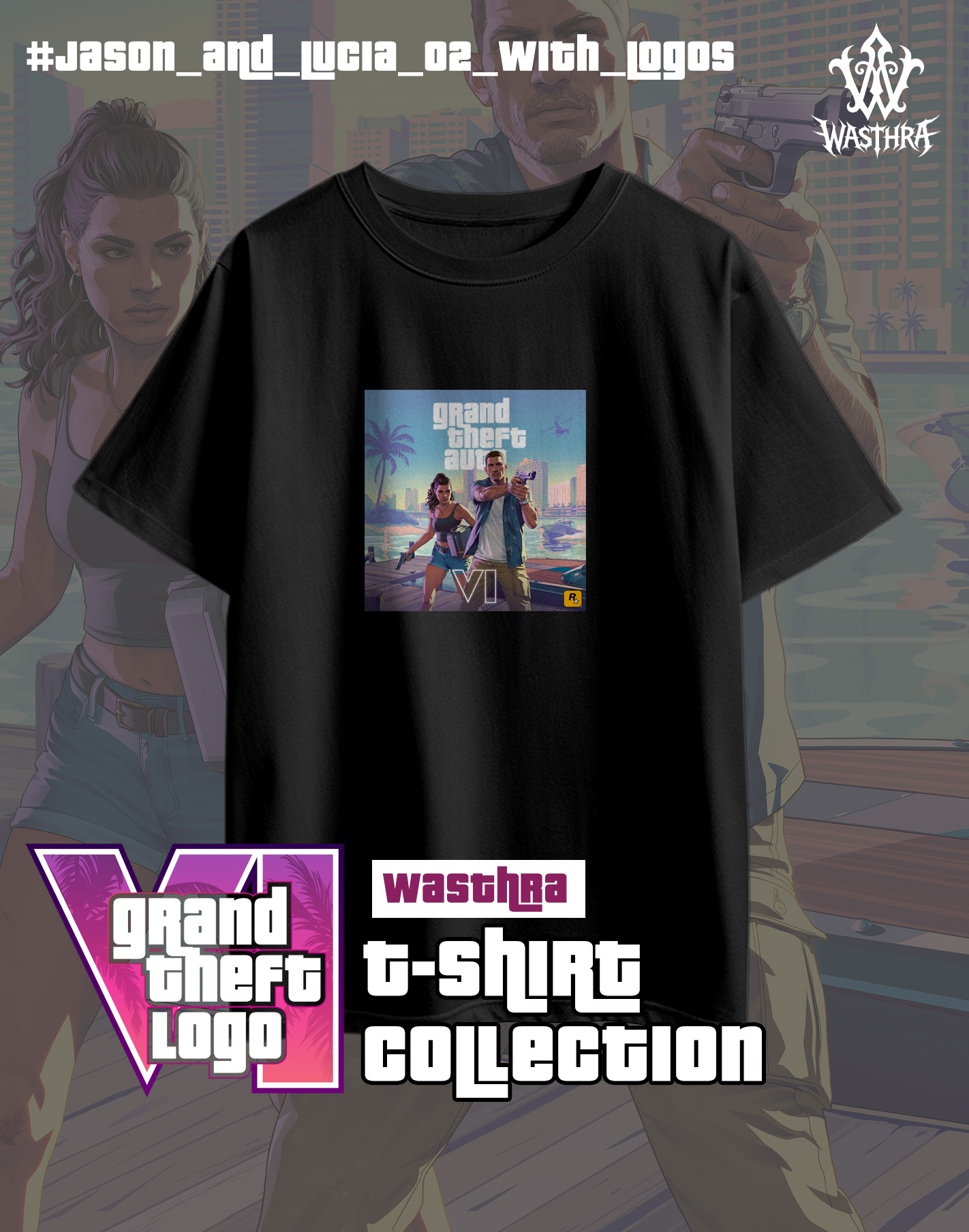 Wasthra x GTA VI Graphic Tee Collection - Image 14