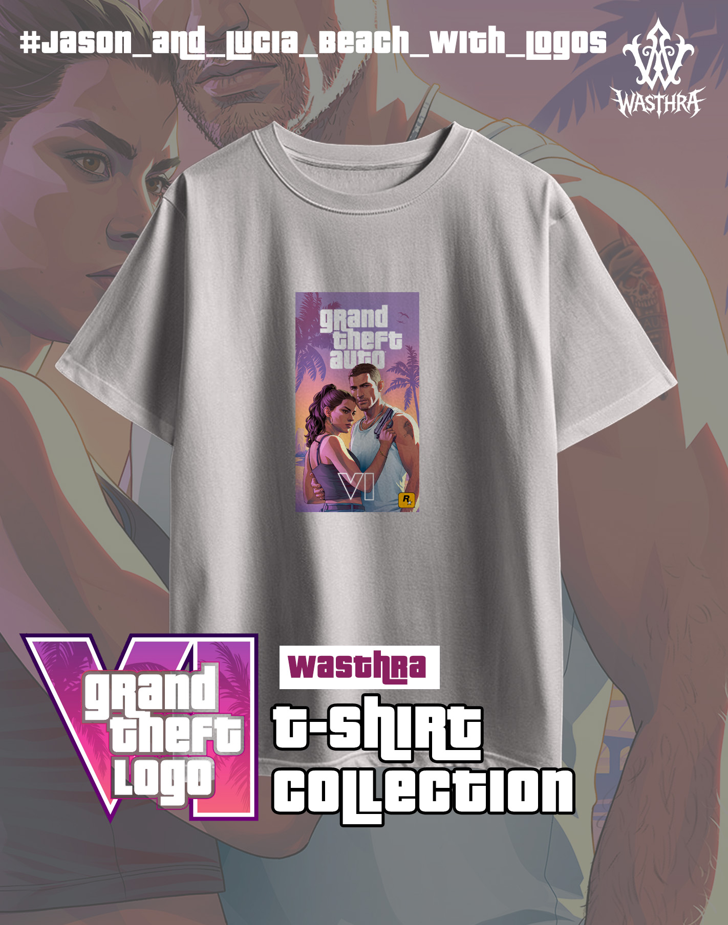 Wasthra x GTA VI Graphic Tee Collection - Image 9
