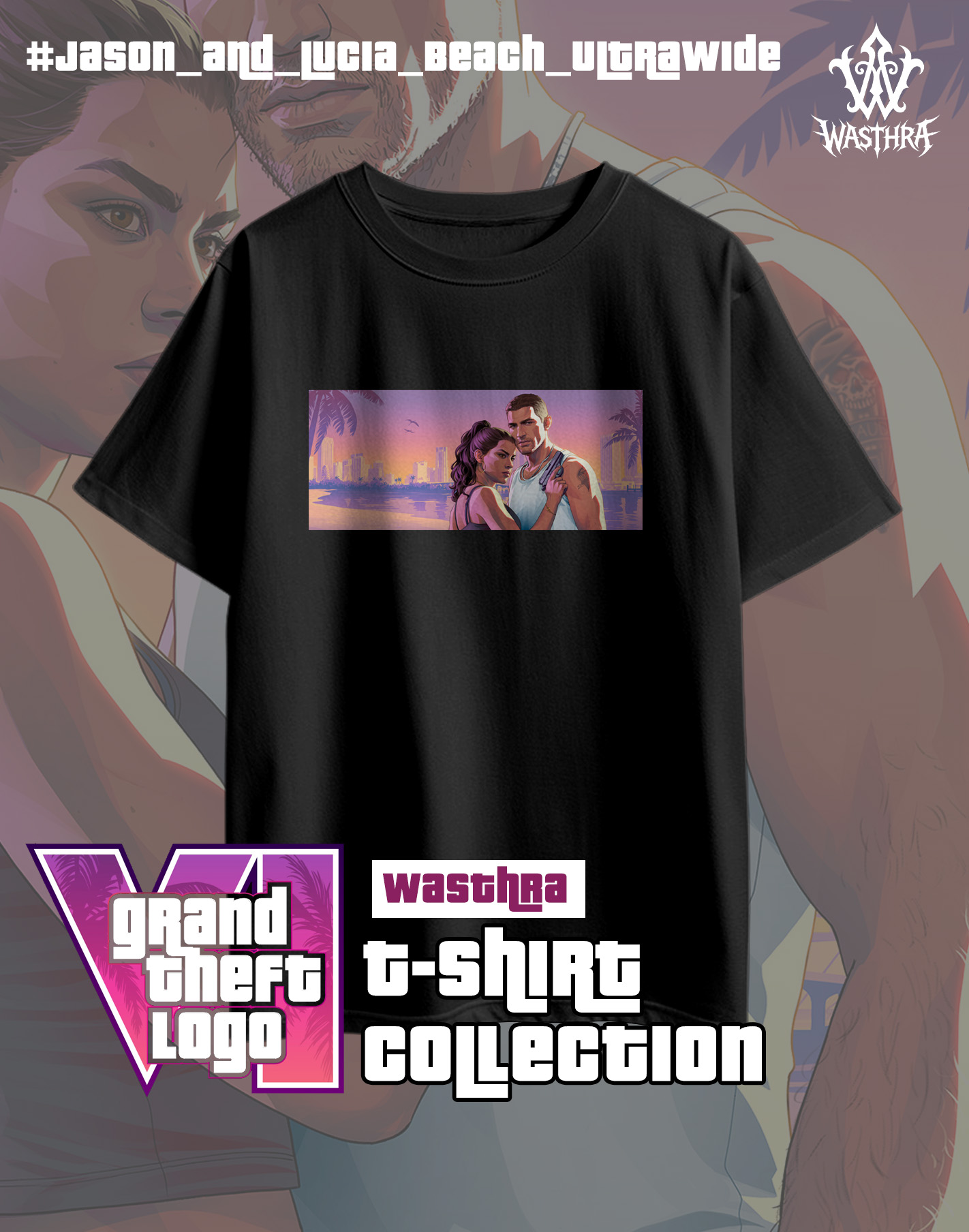 Wasthra x GTA VI Graphic Tee Collection - Image 12