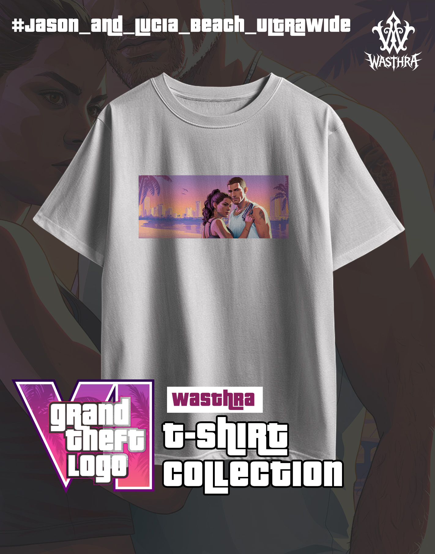 Wasthra x GTA VI Graphic Tee Collection - Image 11
