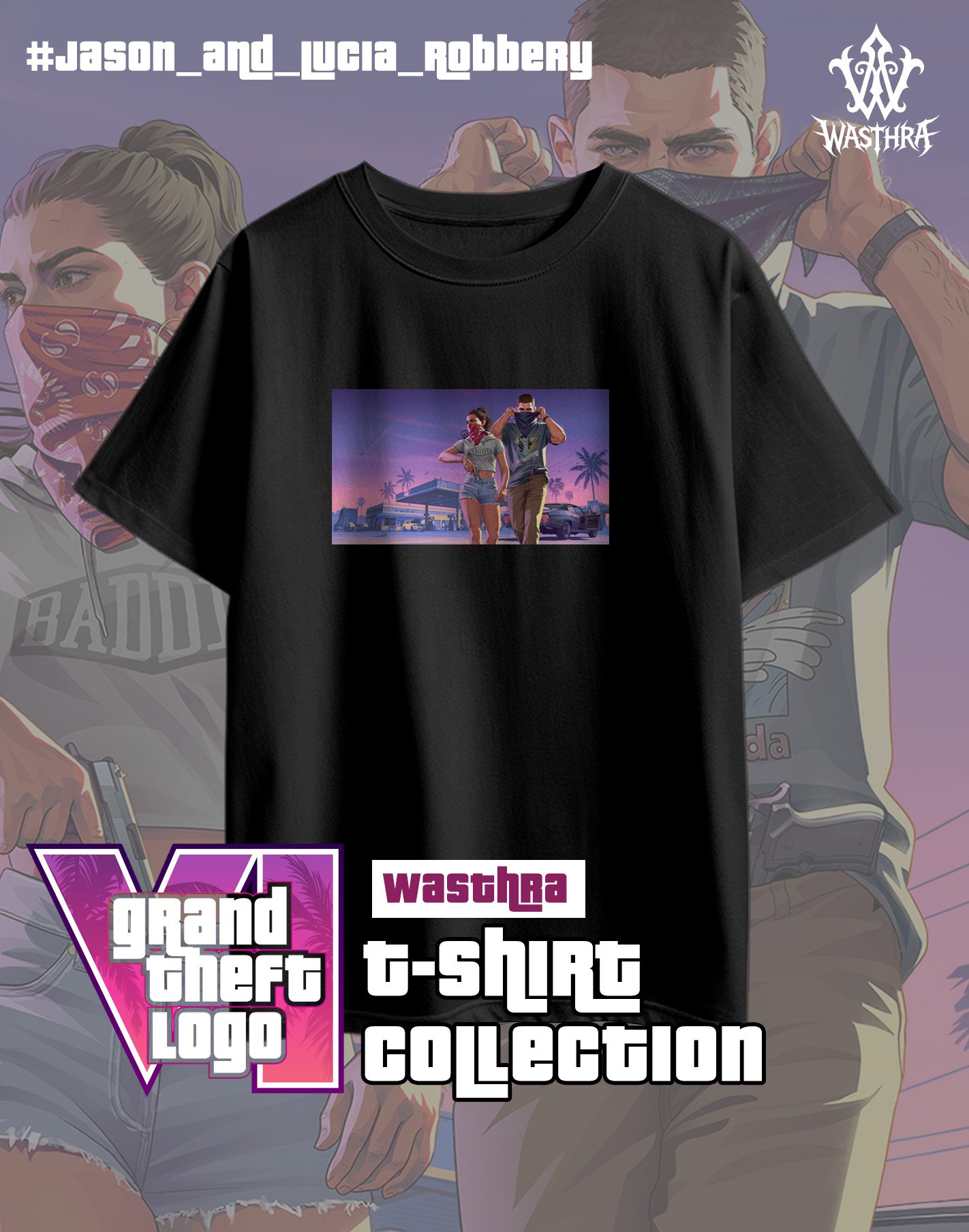 Wasthra x GTA VI Graphic Tee Collection - Image 8