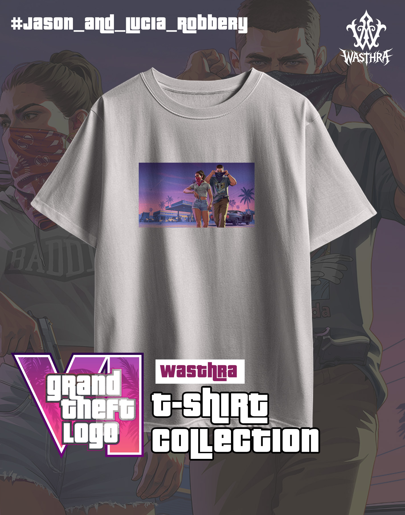 Wasthra x GTA VI Graphic Tee Collection - Image 7