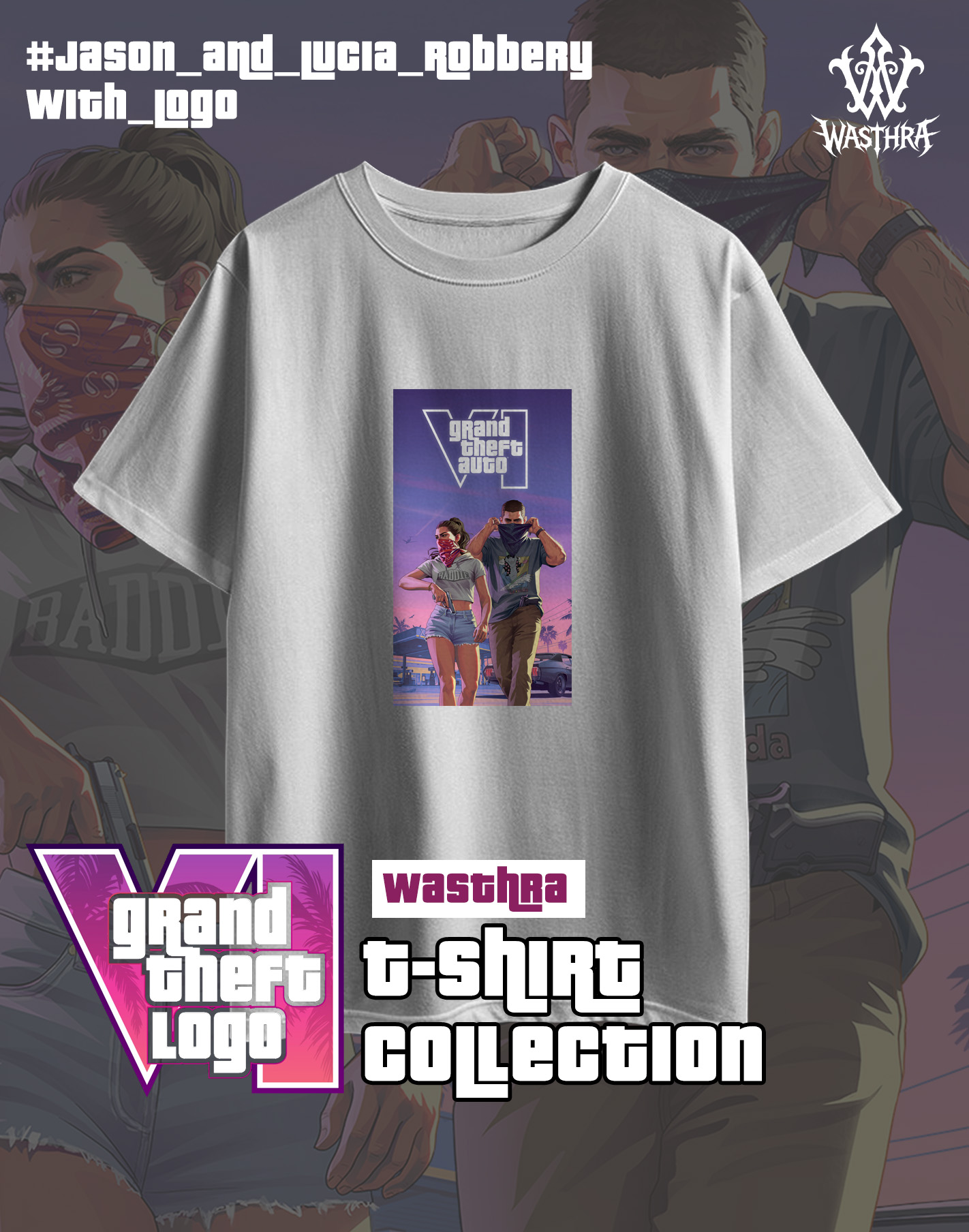 Wasthra x GTA VI Graphic Tee Collection - Image 6