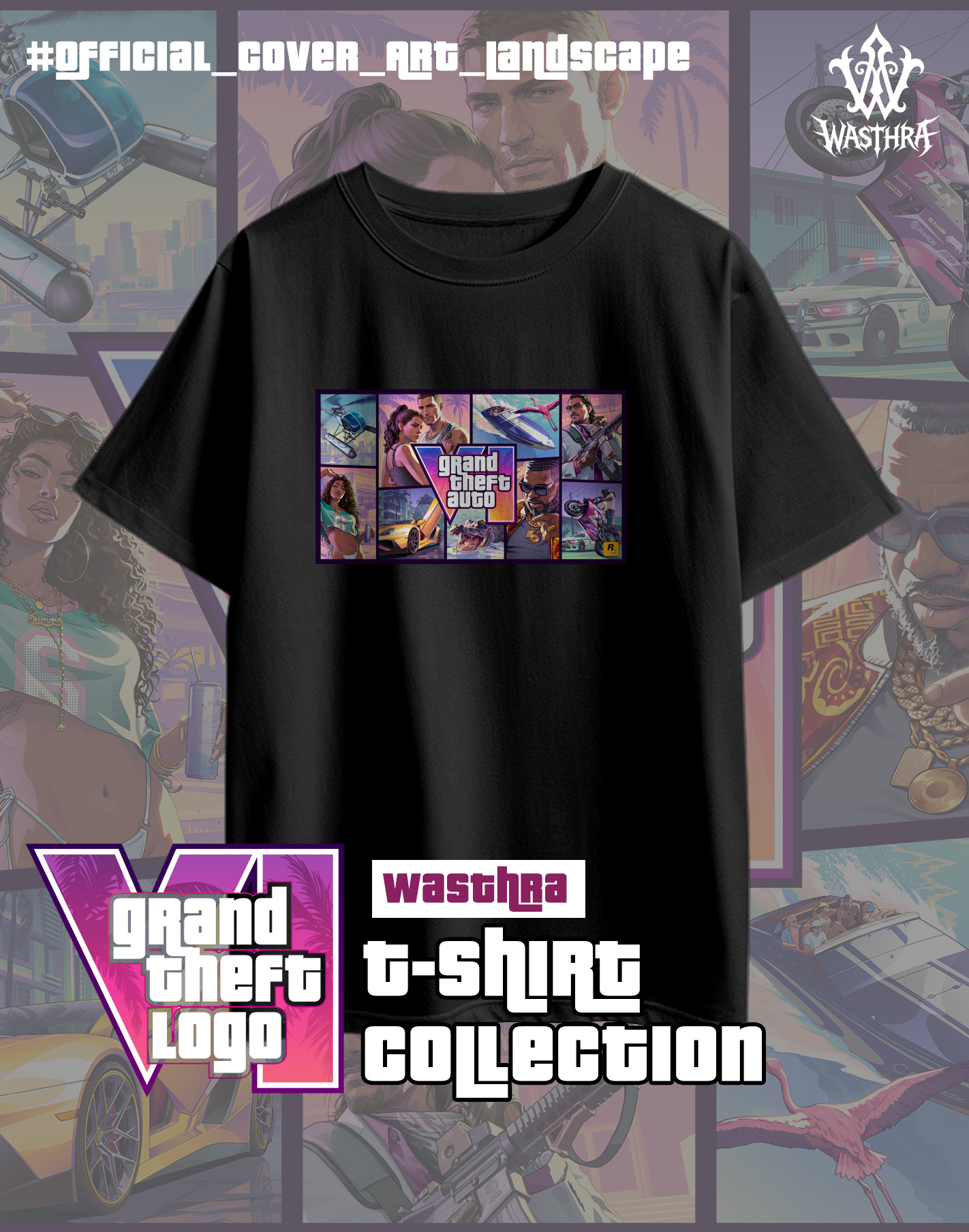Wasthra x GTA VI Graphic Tee Collection - Image 5