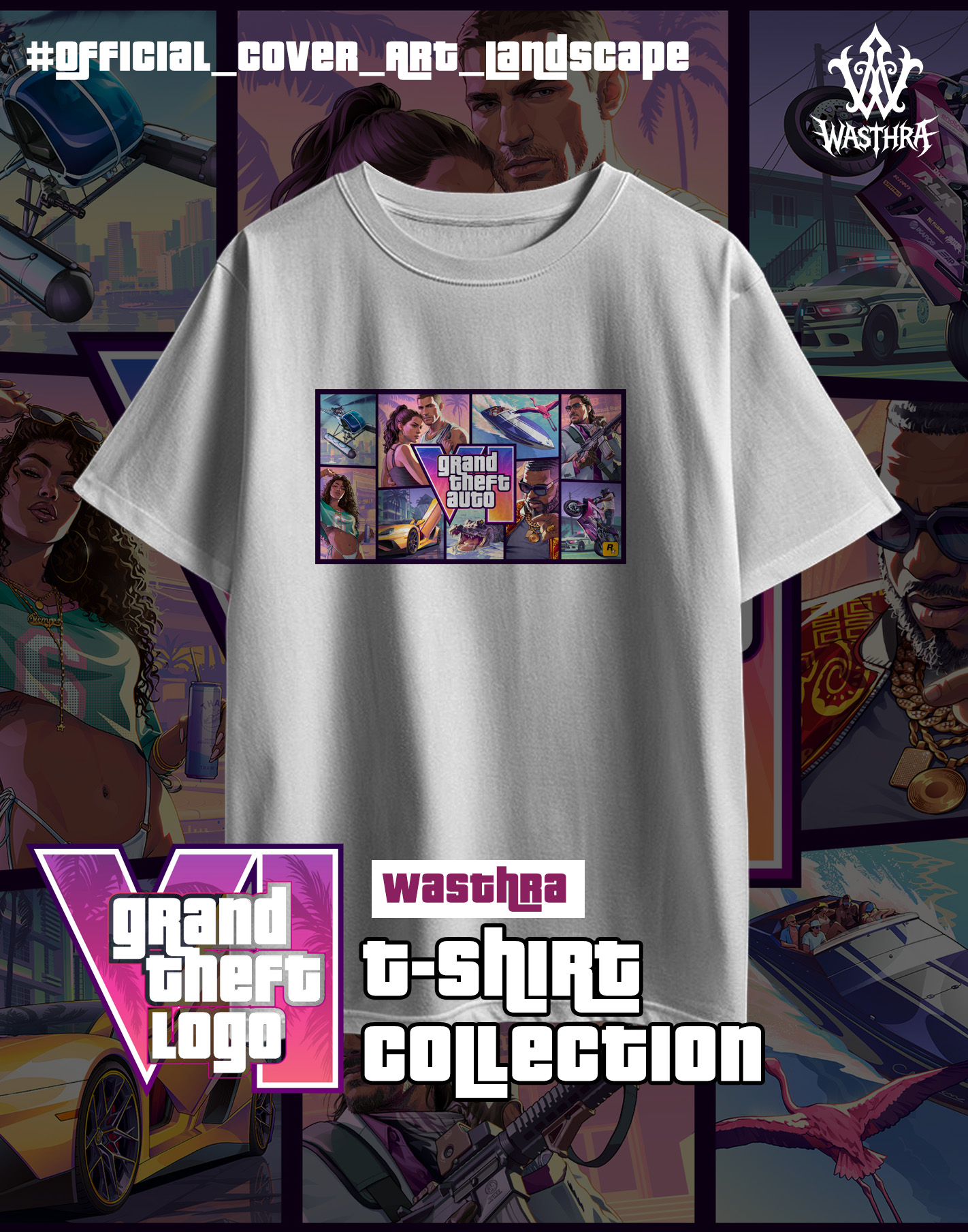 Wasthra x GTA VI Graphic Tee Collection - Image 4