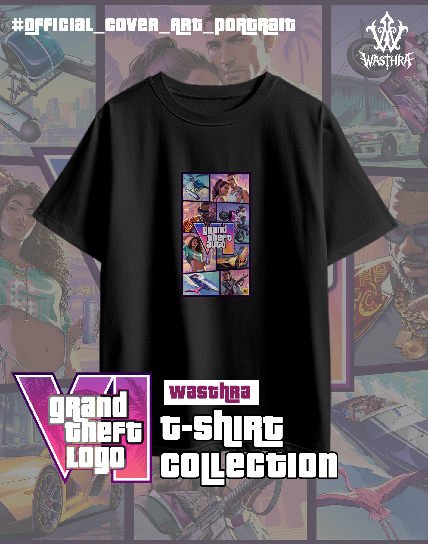 Wasthra x GTA VI Graphic Tee Collection - Image 3