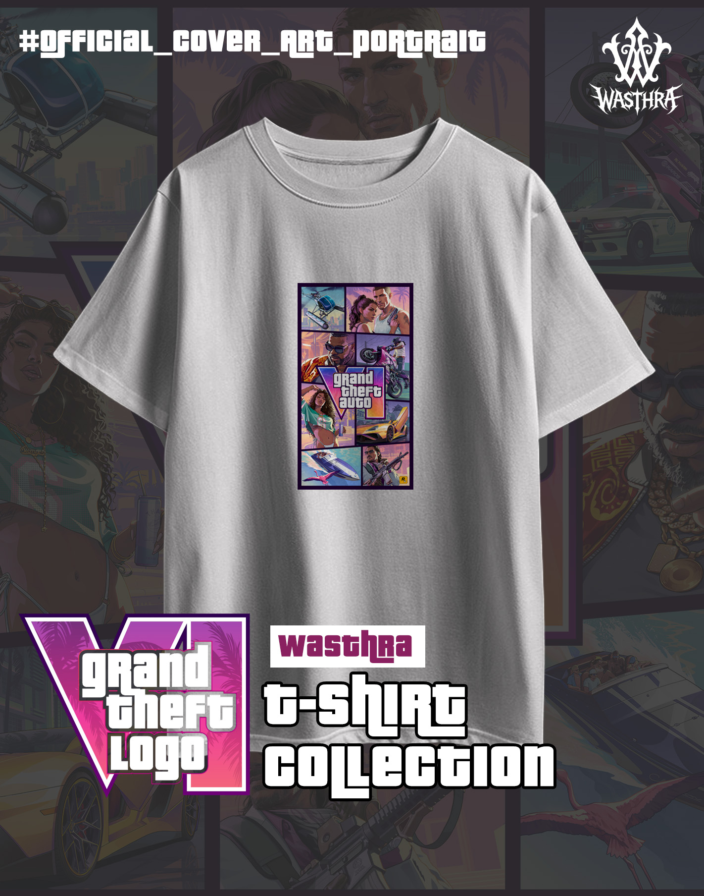 Wasthra x GTA VI Graphic Tee Collection - Image 2